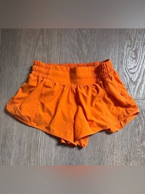 lululemon athletica Orange Athletic Shorts